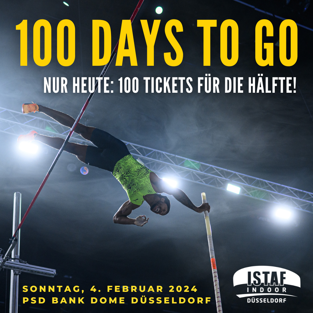 Düsseldorf, aufgepasst!  Nur heute 100 Tickets für das ISTAF INDOOR zum halben Preis